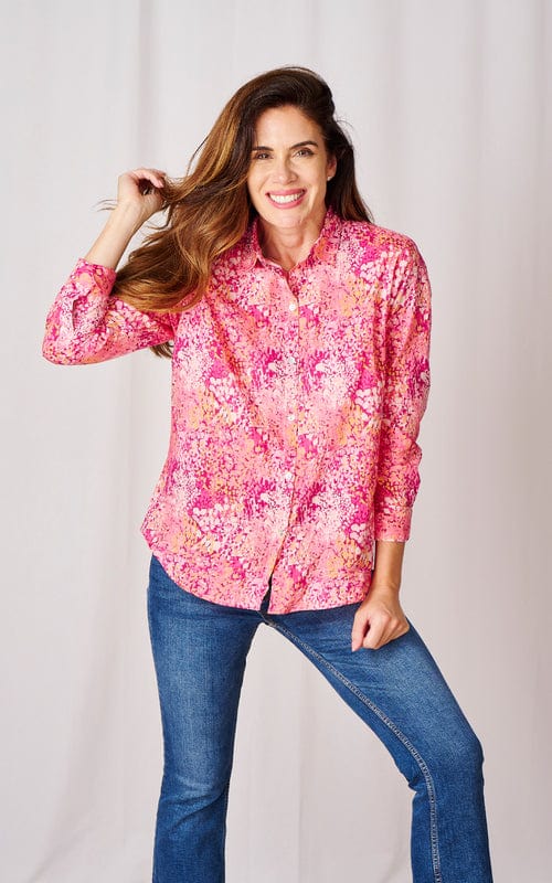 Leonora Cotton Shirt, Berry