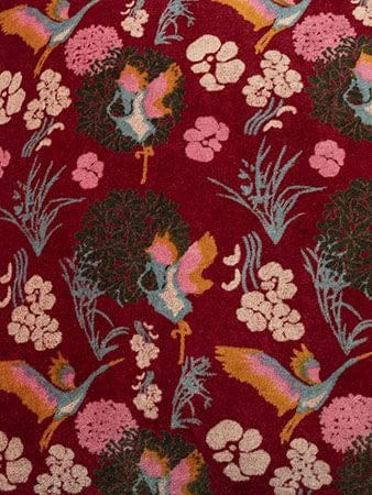 Velvet Curtain Panel 260x110cm, Heron Red