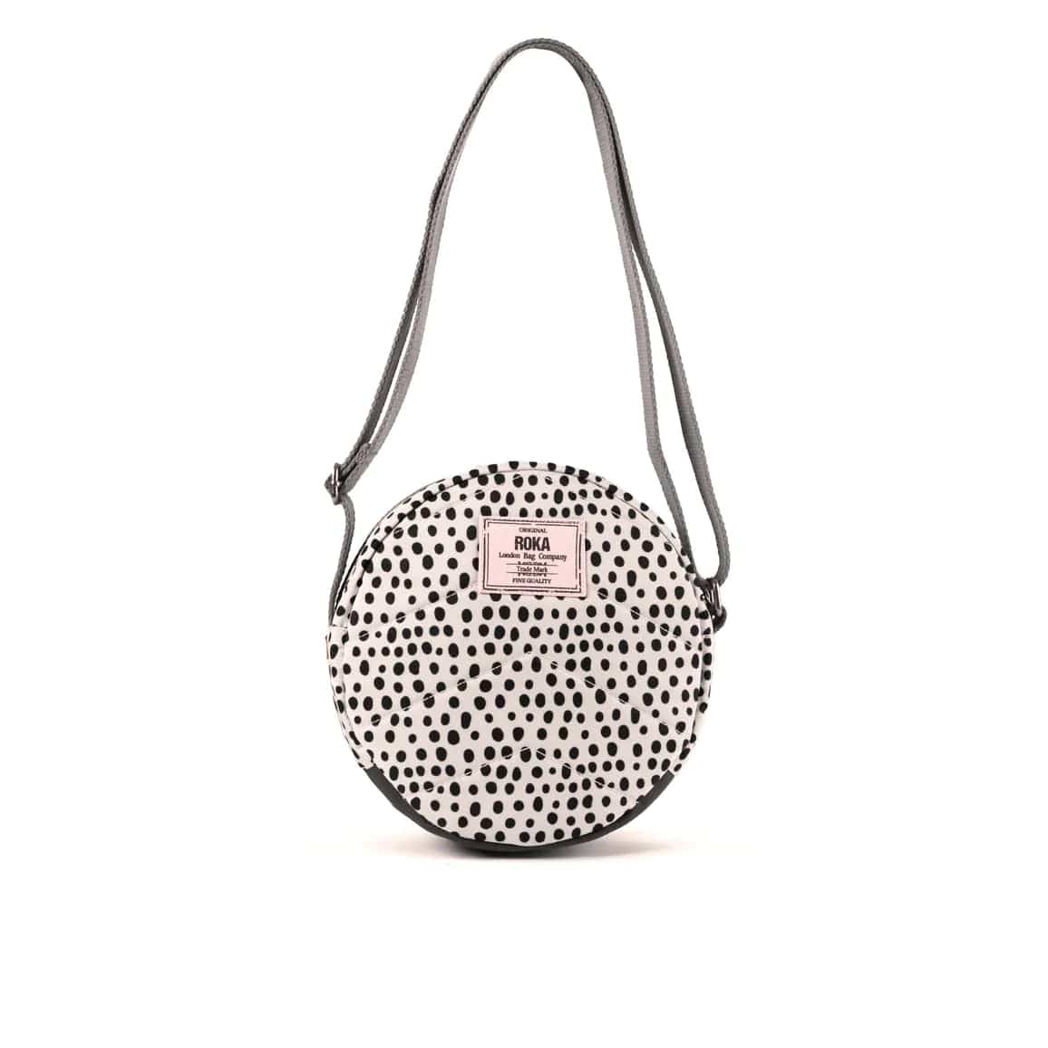 Roka Paddington B Crossbody Sustainable Canvas Bag, Limited Edition Dip Dot
