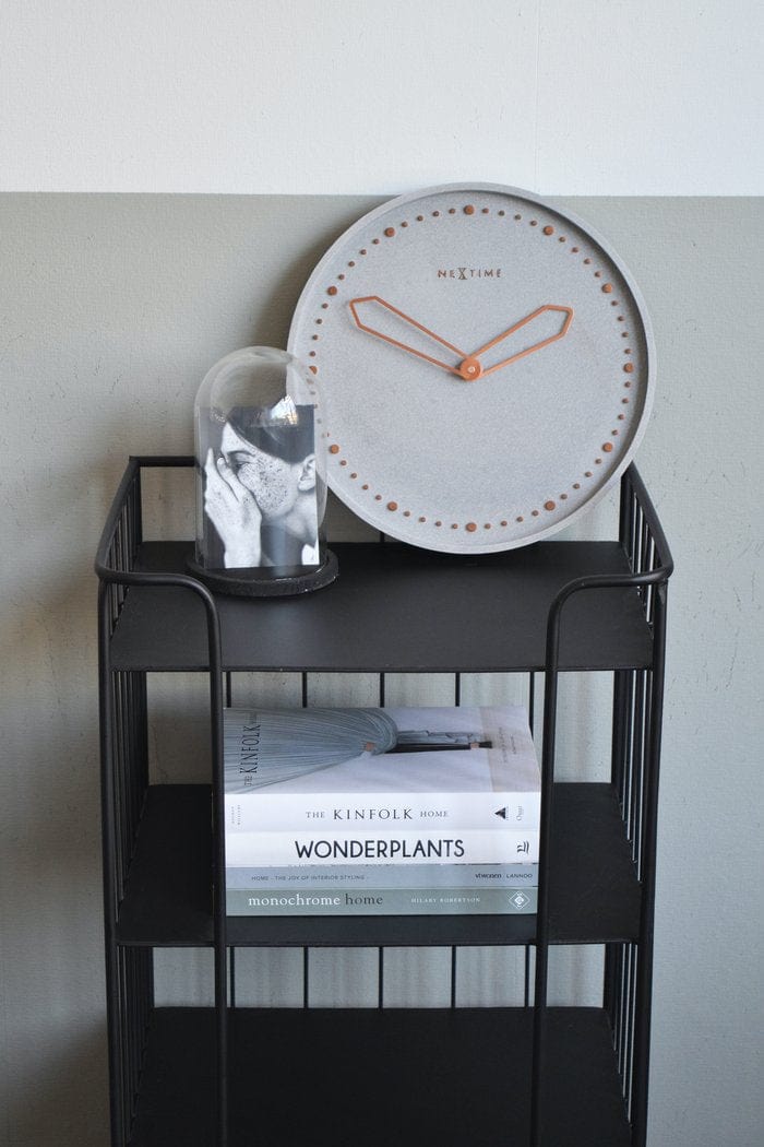 Cross Resin Wall Clock, Grey