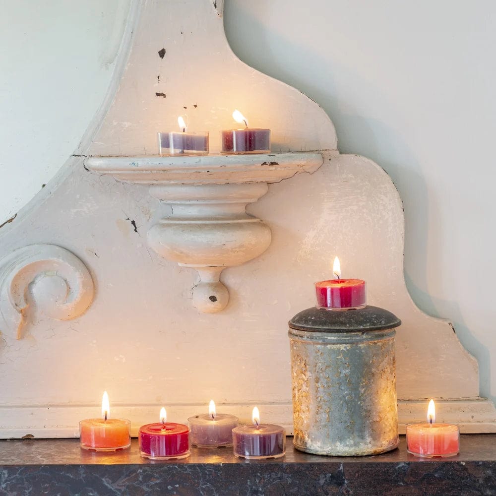 Set of 4 Rustic Tealights