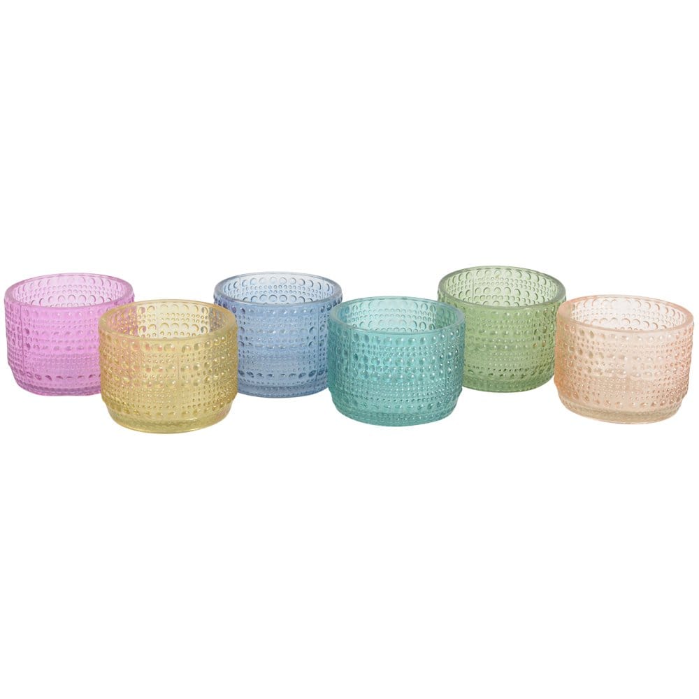 Cirque Glass Tea Light Votive, Various Colours