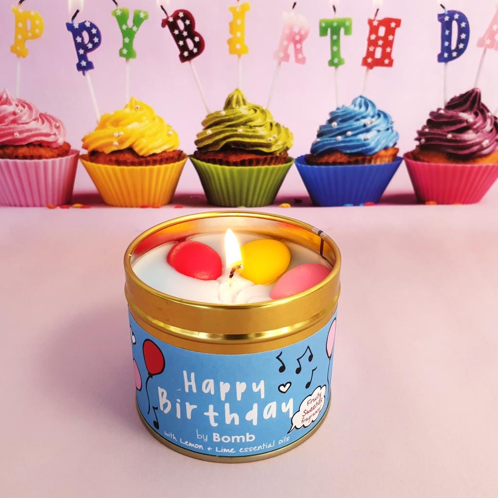 Happy Birthday Scented Tinned Candle