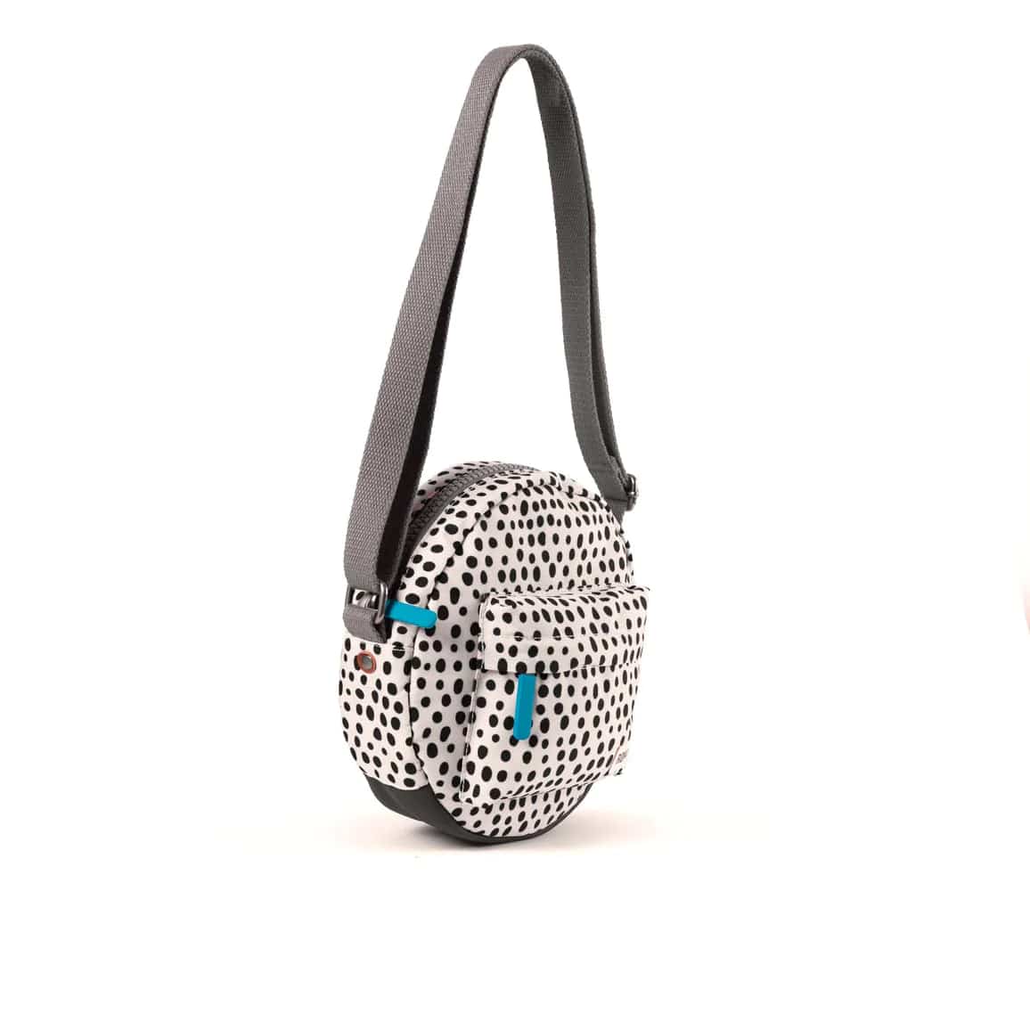 Roka Paddington B Crossbody Sustainable Canvas Bag, Limited Edition Dip Dot