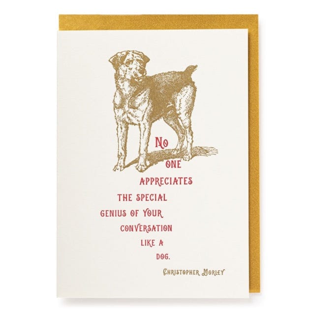 Letterpress Card Special Genius