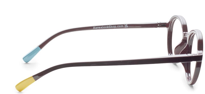 Circle Slim Bordeaux Bio Reading Glasses by Have A Look