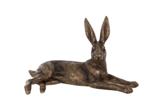 Lying Golden Hare Ornament