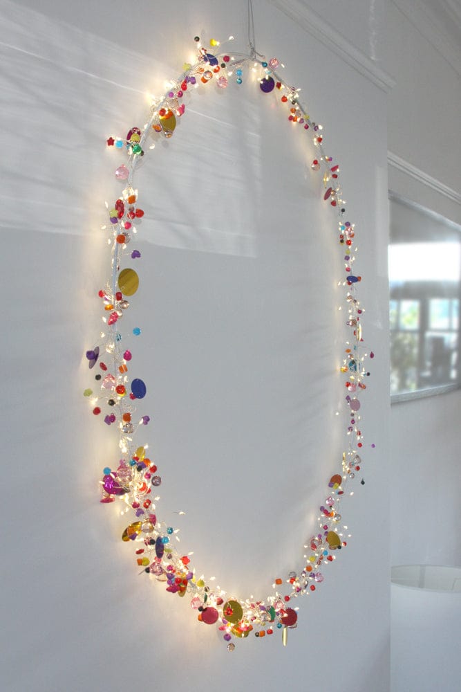 Folklore Circle Light Ornament 40cm, Battery Powered
