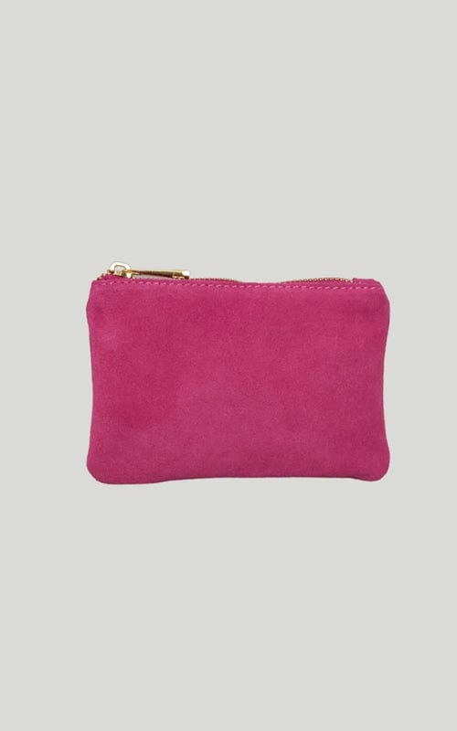 Small Star Suede Zip Purse, Various Colours
