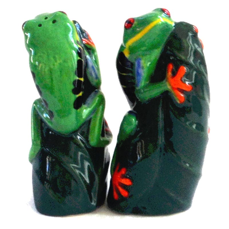 Tree Frog Ceramic Salt & Pepper Set