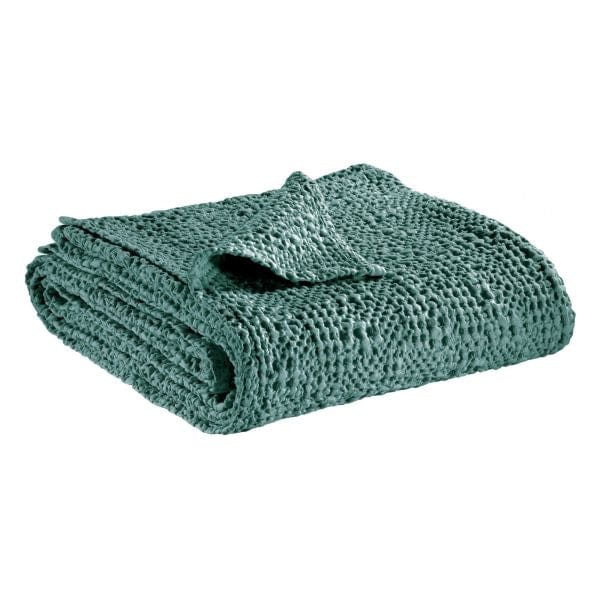 Tana 140x200 Stonewashed Cotton Throw Vert de Gris