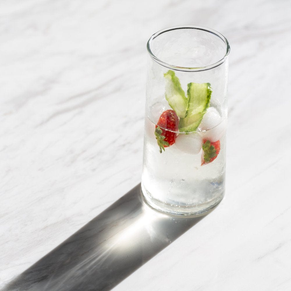 Hammered Glass Tall Tumbler