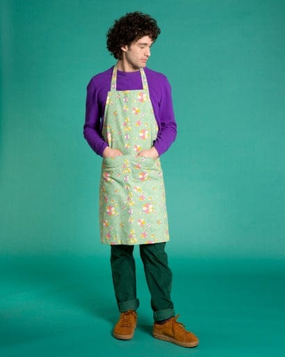 Organic Cotton Apron, Kobe Green