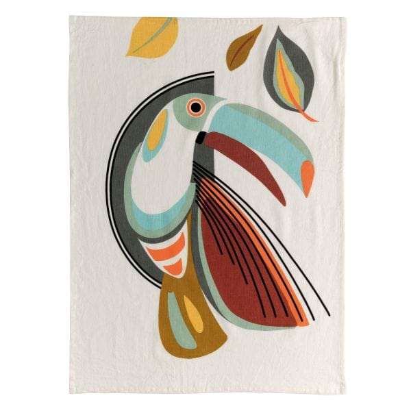 Gaby Printed Tea Towel, Cola