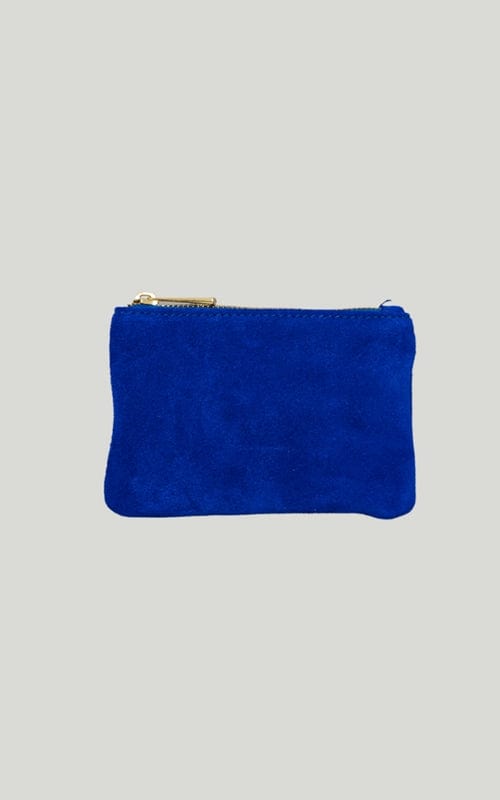 Small Star Suede Zip Purse, Various Colours