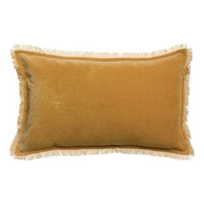 Fara 30x50 Velvet Fringed Cushion by Vivaraise, Mirabelle
