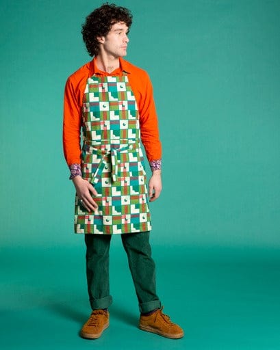 Organic Cotton Apron, Aberdeen Emerald