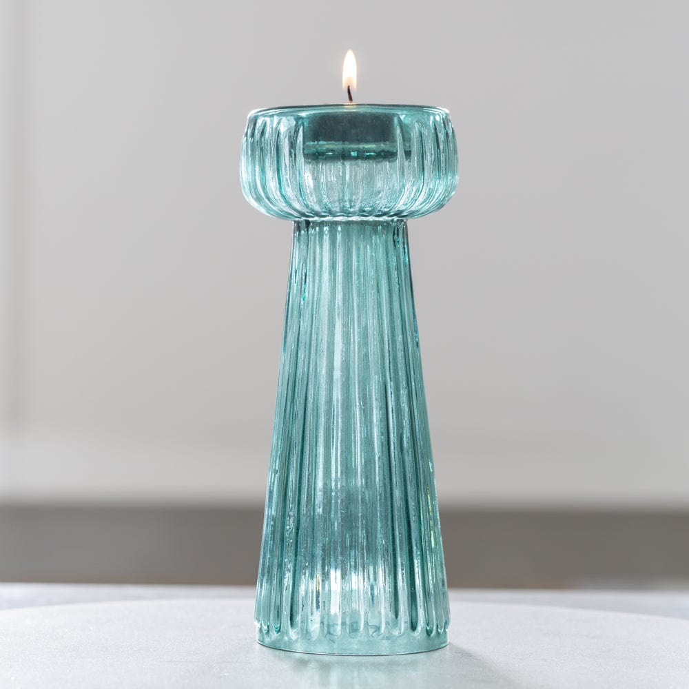 Tall Glass T-Light Holder