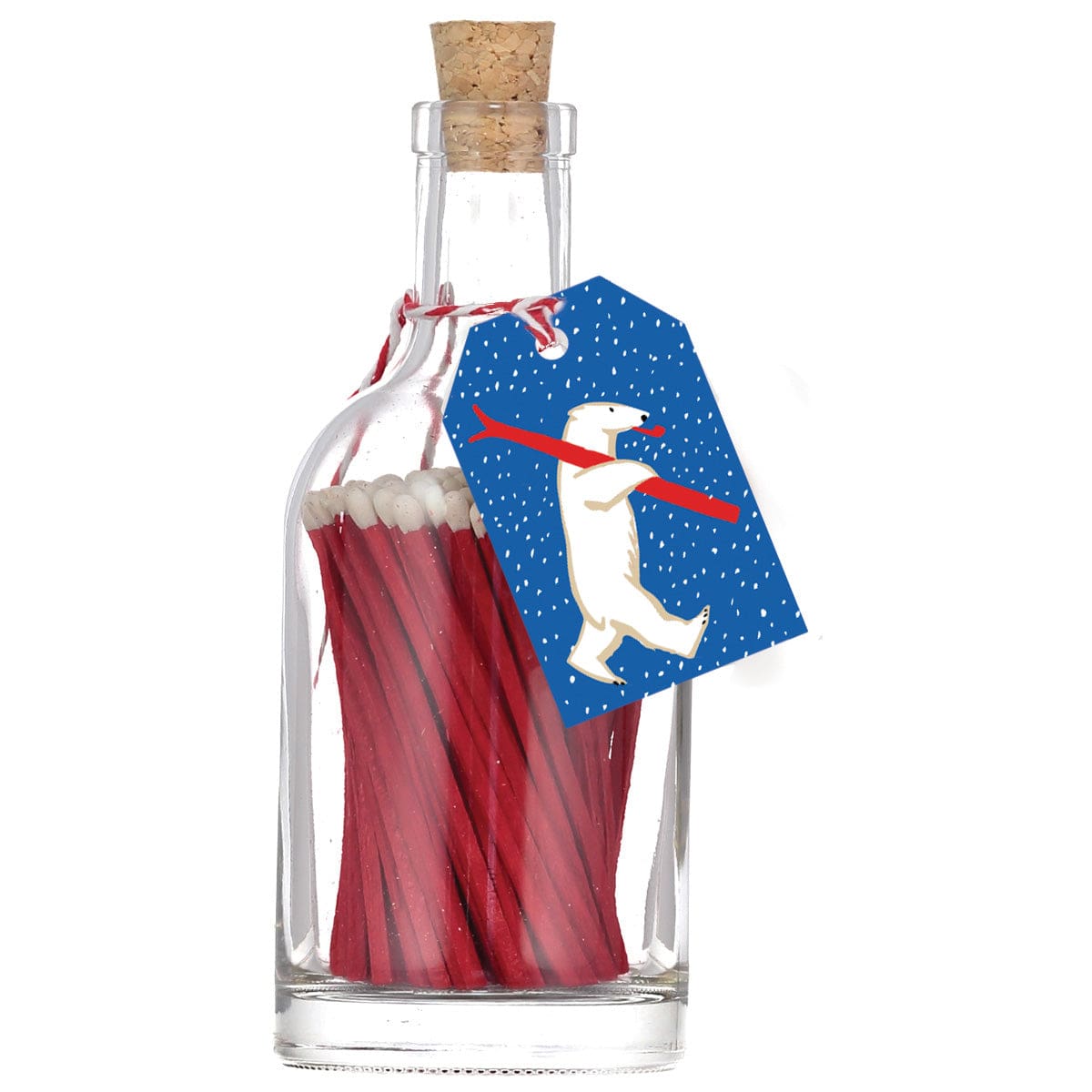 Luxury Match Bottle, Skiing Polar Bear