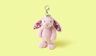 Jellycat Blushkin Blossom Bunny Bag Charm