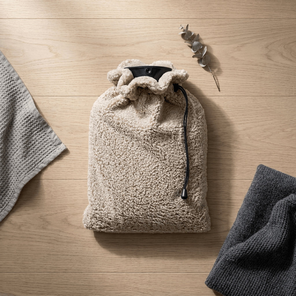 Barry Faux Sheepskin Hot Water Bottle by Vivaraise