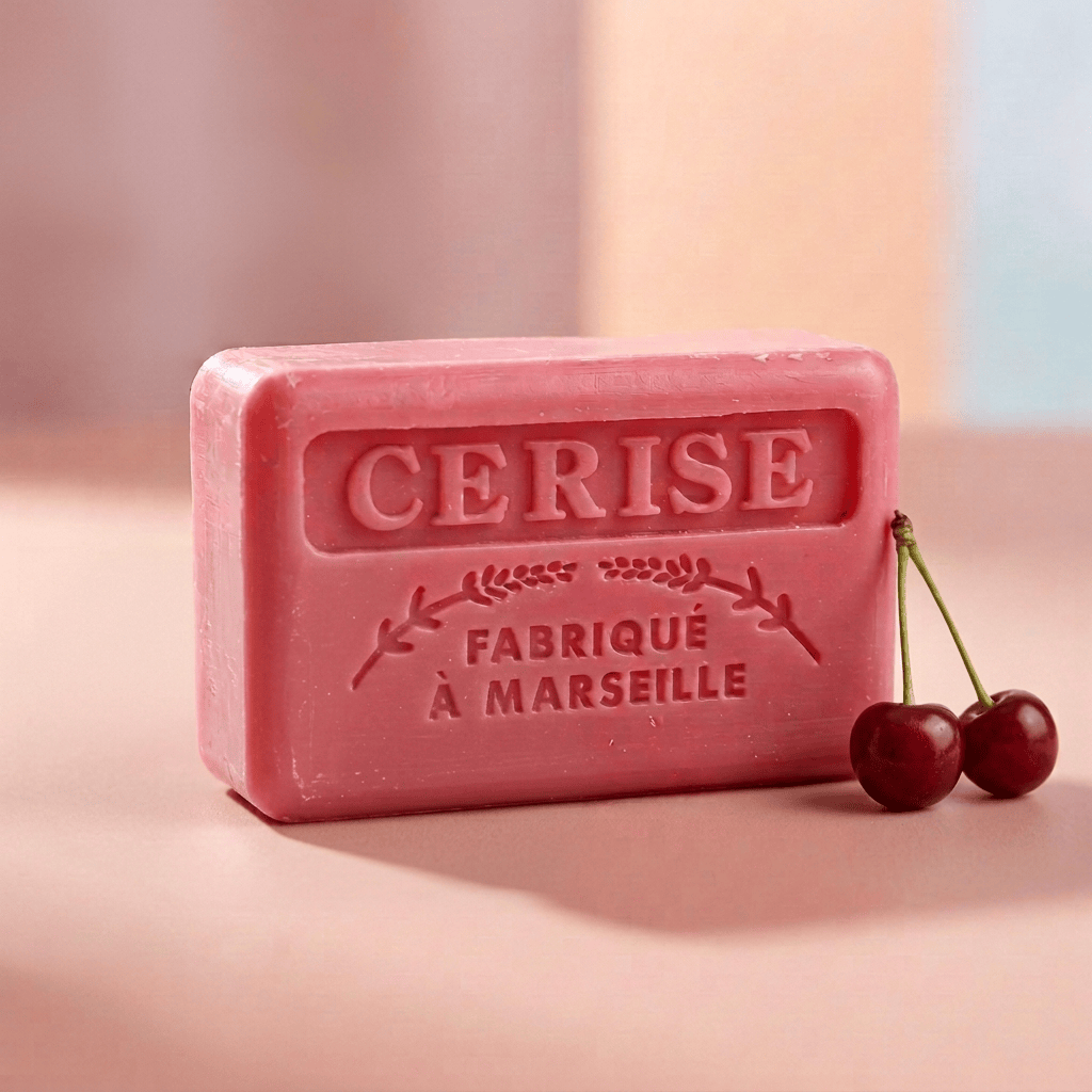 Cherry French Soap, Sumptuous Triple Milled, Marseille