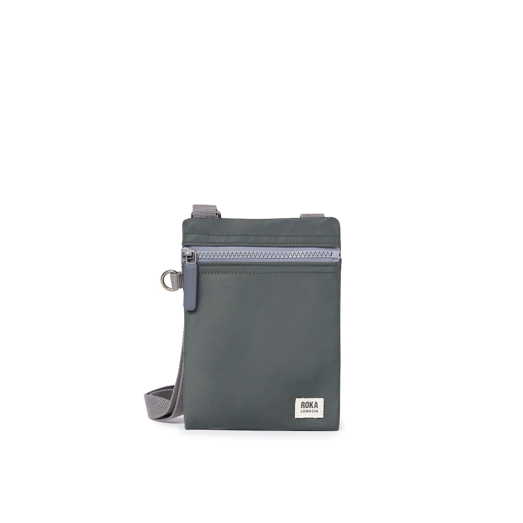 Roka Chelsea Recycled Nylon Crossbody Pocket Thyme