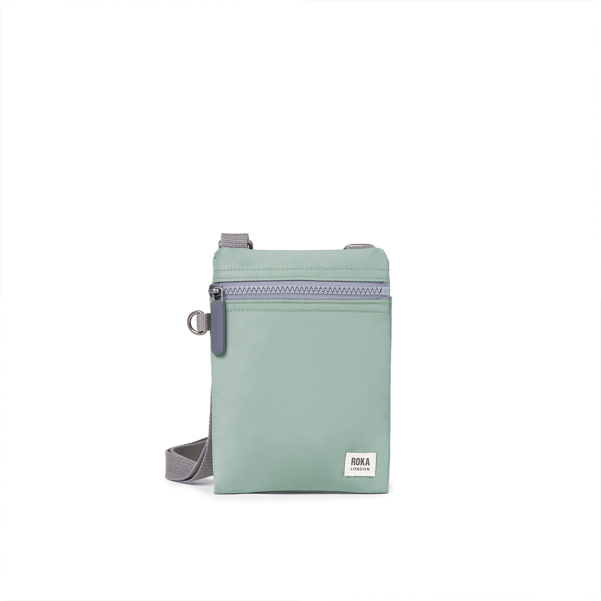 Roka Chelsea Recycled Nylon Crossbody Pocket Frost