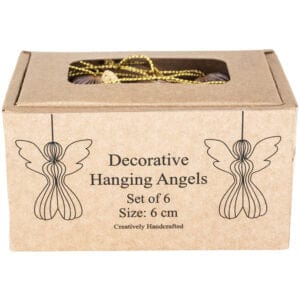 Set of 6 Dusky Pink Honeycomb Mini Angels