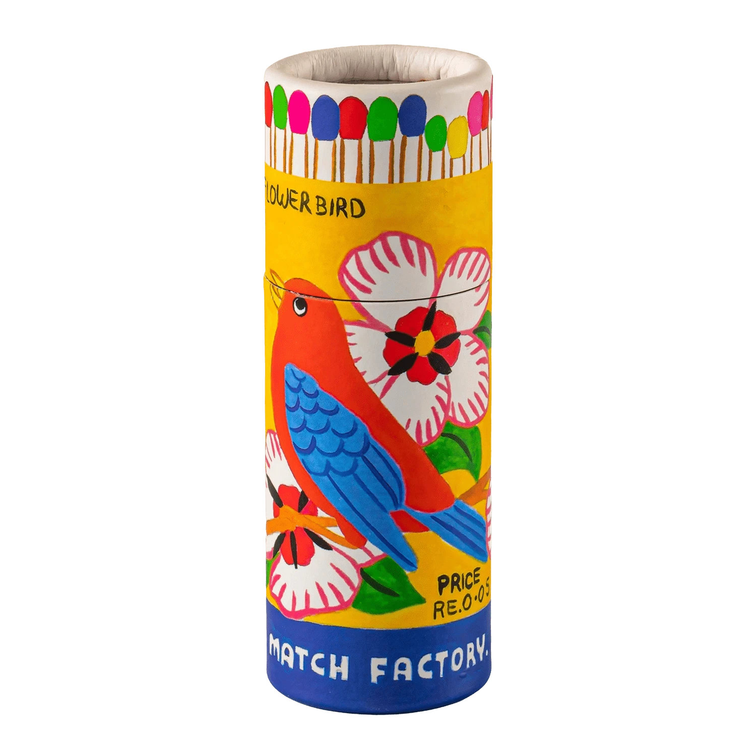 Flowerbird Cylinder Matches, Small