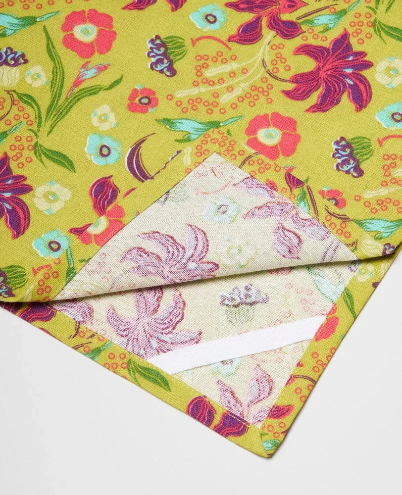 Organic Cotton Tea Towel, Iris Gold