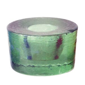 Stubby Glass Candleholder Sea Green