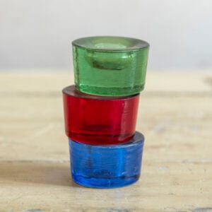 Stubby Glass Candleholder