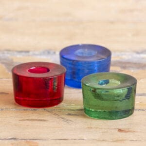 Stubby Glass Candleholder