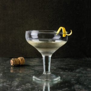 Etched Stars Champagne Coupe