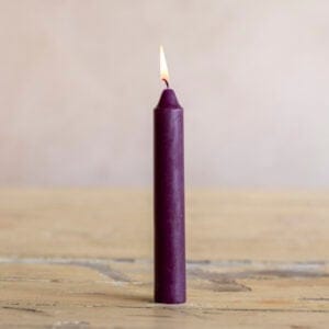 Stubby Candle Amethyst