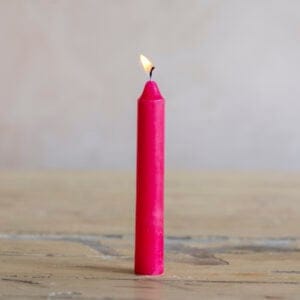 Stubby Candle Fuchsia