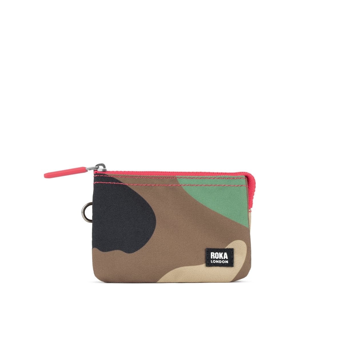 Roka Sustainable Canvas Small Carnaby Wallet Vintage Camo