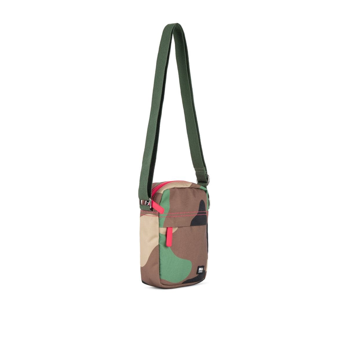 Bond Vintage Camo Recycled Canvas Crossbody Bag in by Roka London