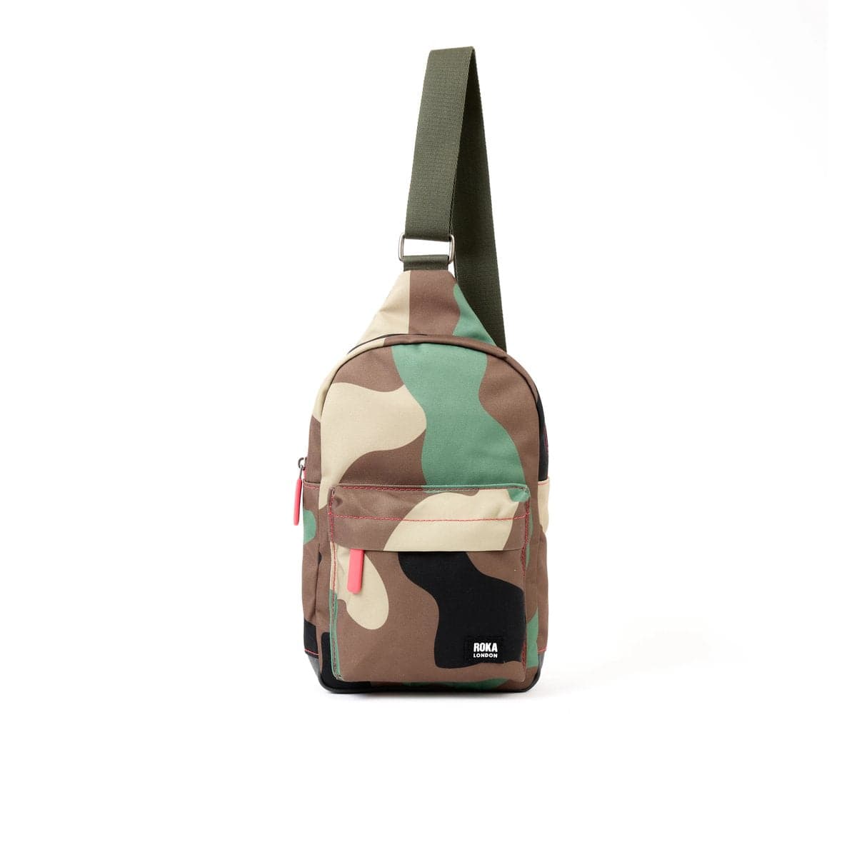 Willesden B Vintage Camo Recycled Canvas Crossbody