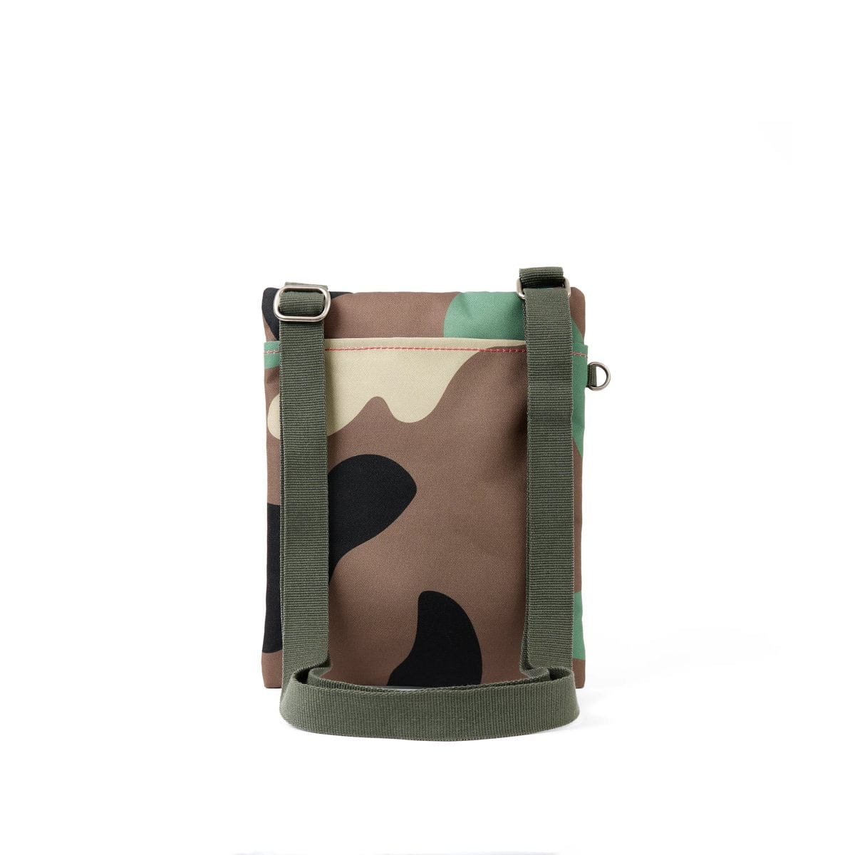 Roka Chelsea Recycled Canvas Crossbody Pocket Medium in Vintage Camo.