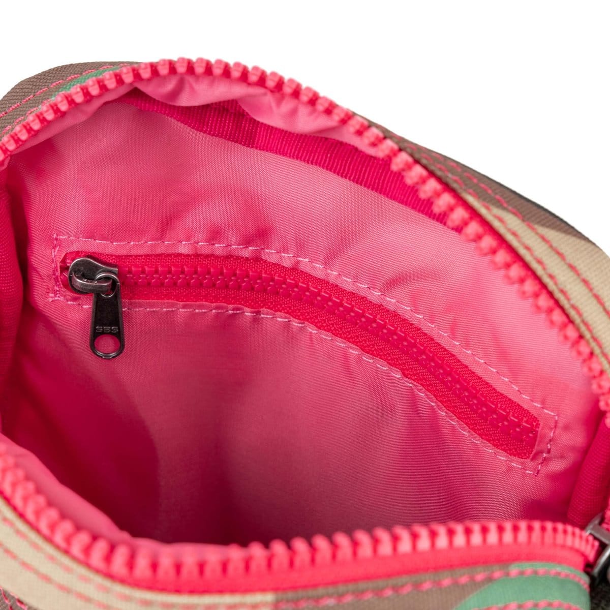 Bond Vintage Camo Recycled Canvas Crossbody Bag in by Roka London