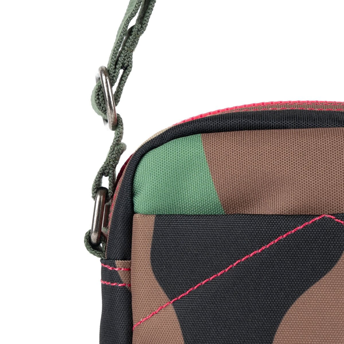 Bond Vintage Camo Recycled Canvas Crossbody Bag in by Roka London