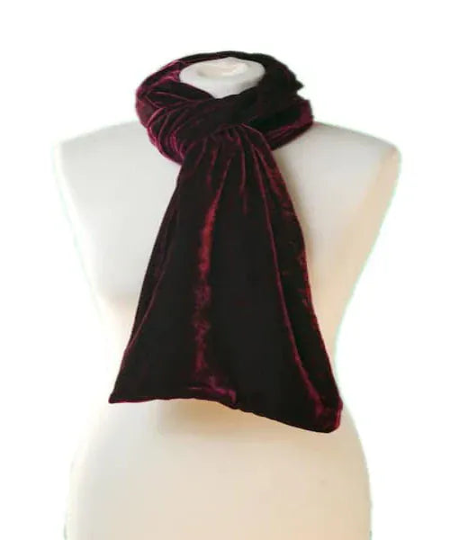 Luxury Silk Velvet Double Sided Scarf Port