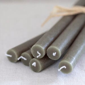 Rustic Dinner Candles Various Colours