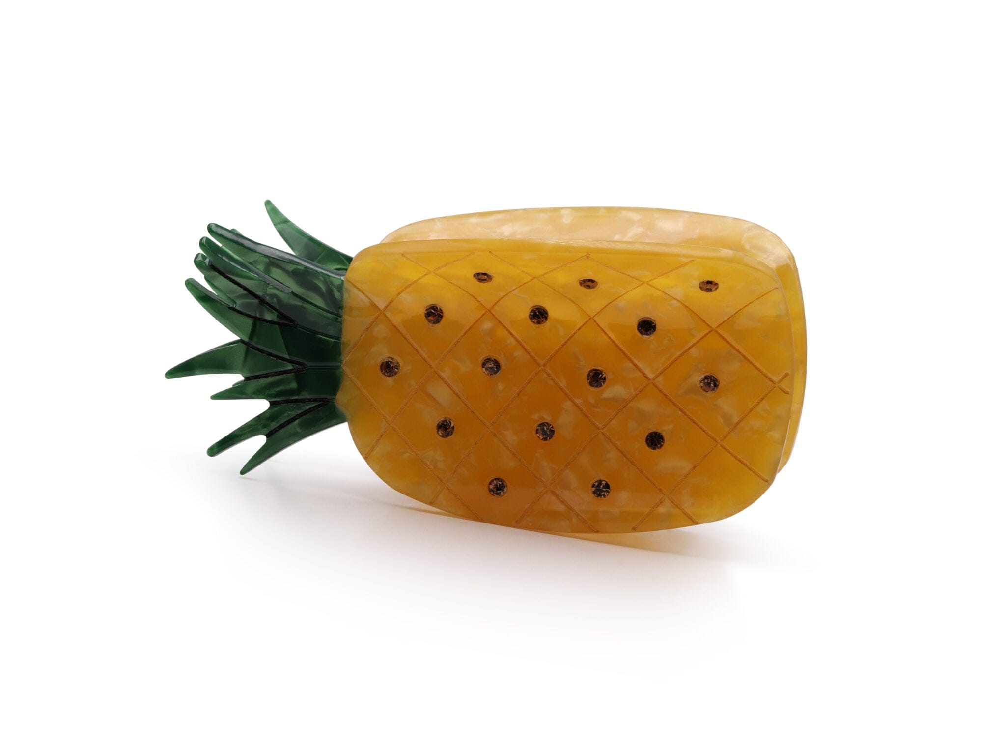 Novelty Resin Hair Grip, Pineapple 
