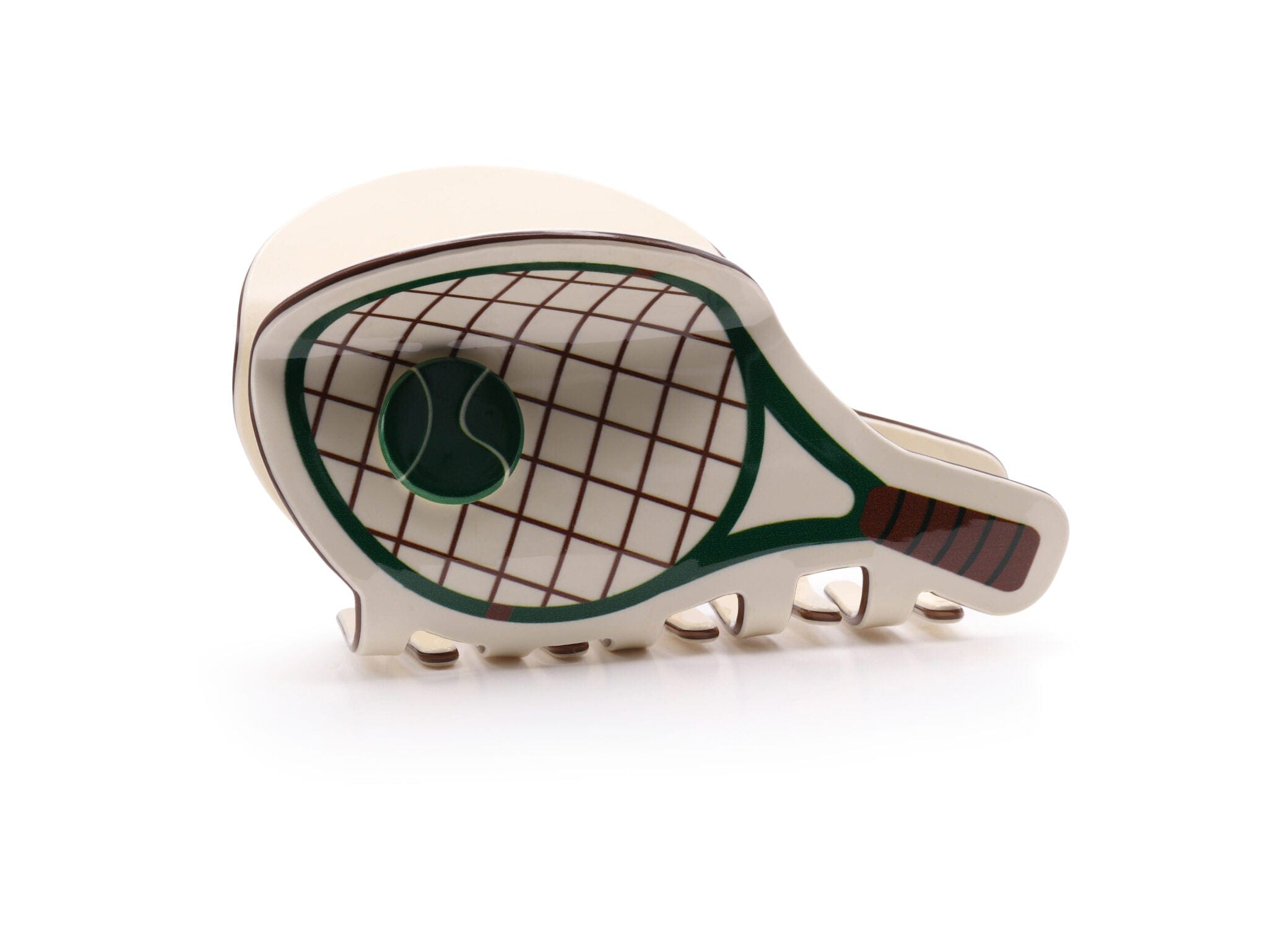 Novelty Resin Hair Grip, Tennis Racket