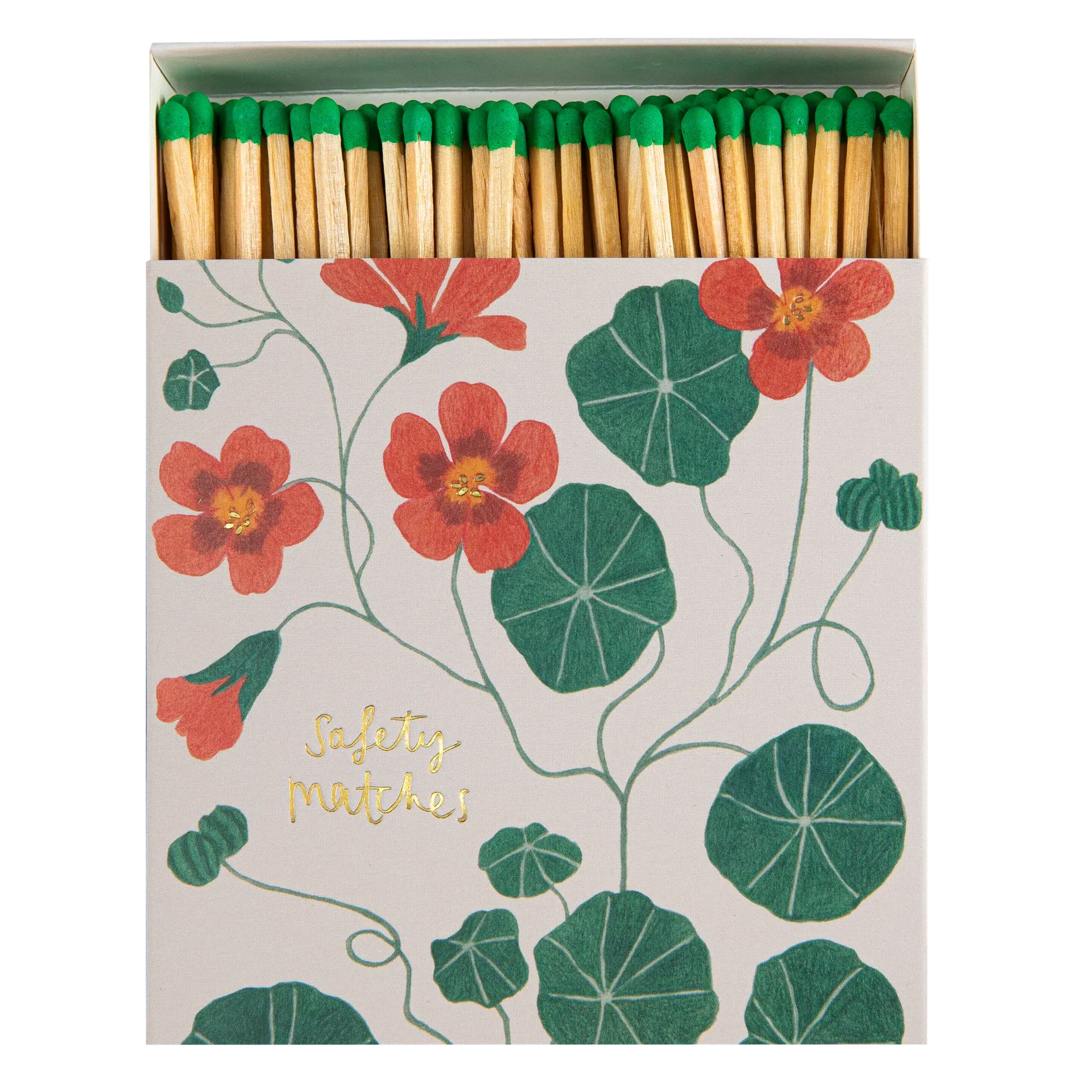 Square Luxury Match Box Nasturtium