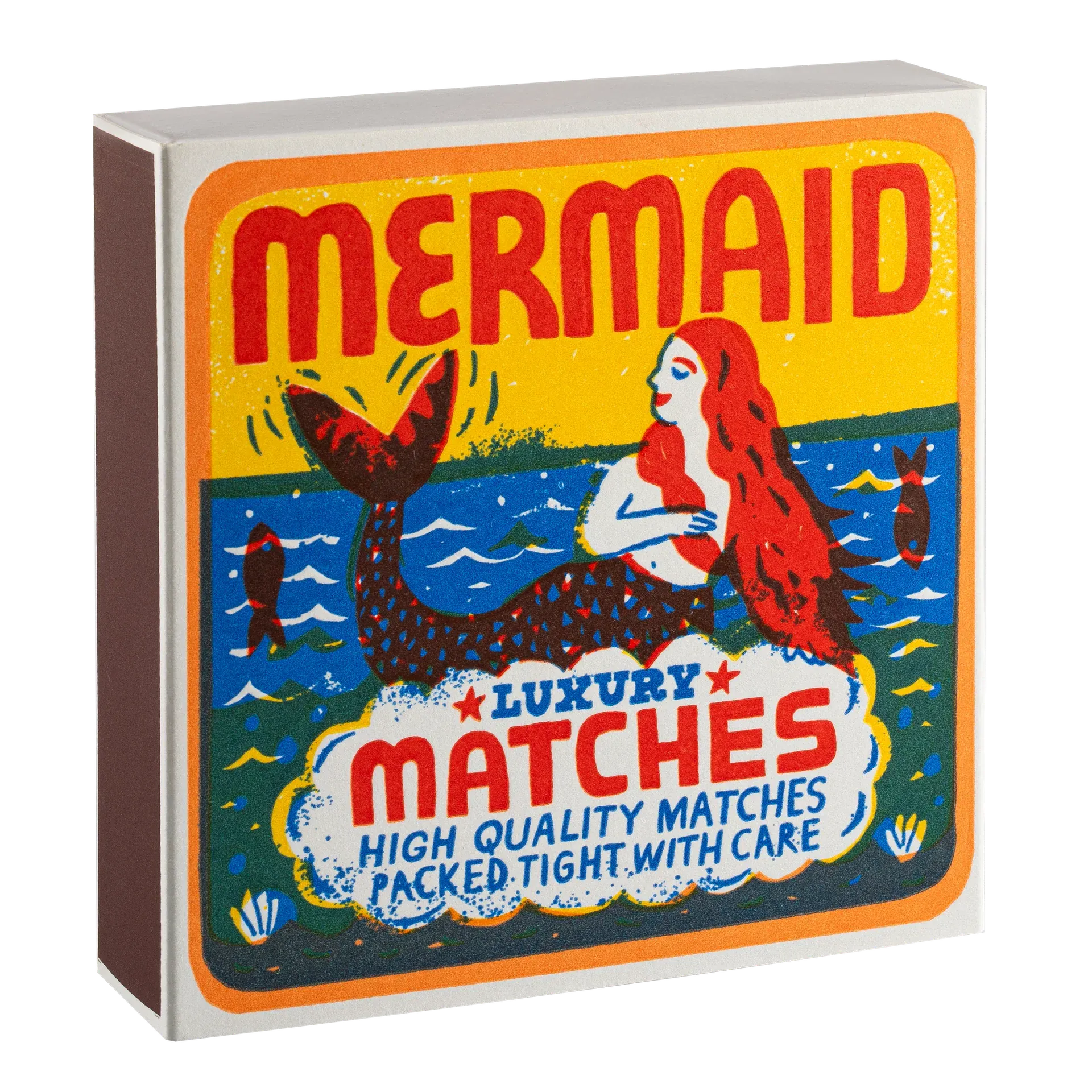 Square Luxury Match Box Mermaid