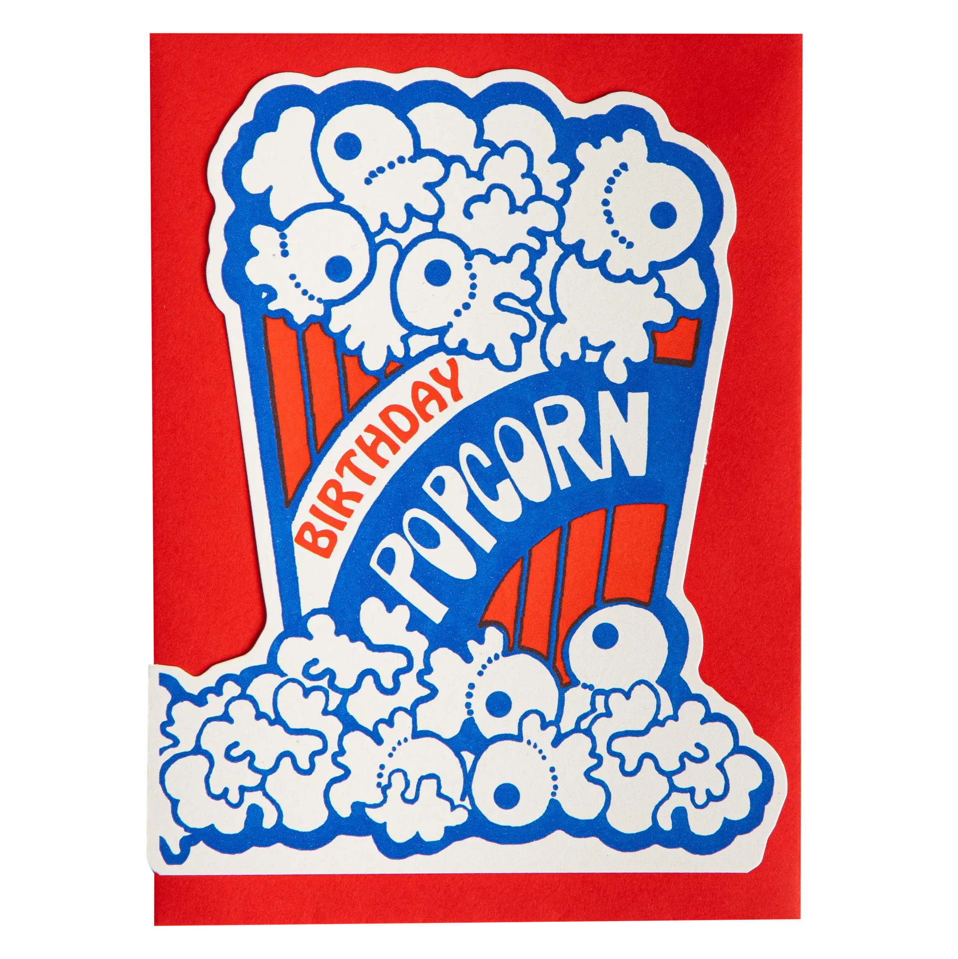 Cut-Out Card Popcorn Birthday
